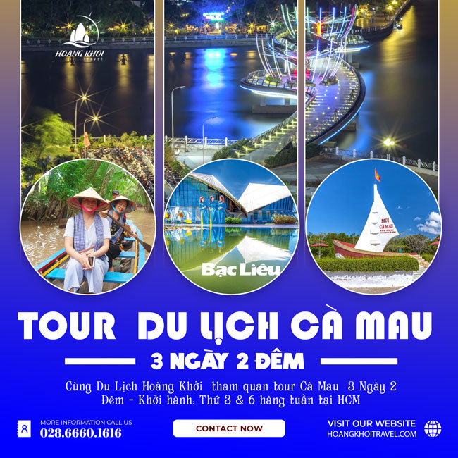 Tour Du Lịch Cà Mau 3 Ngày 2 Đêm giá rẻ